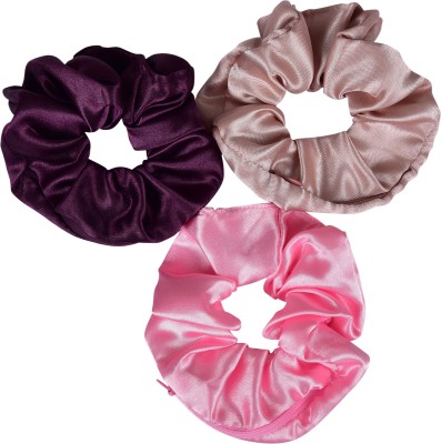 NNR SATIN SILK ZIPPER SCRUNCHIES-4_3 Rubber Band(Multicolor)