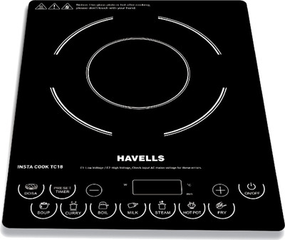 HAVELLS INSTA COOK TC18 Induction Cooktop(Black, Touch Panel)