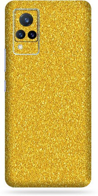 Satisfactory Vivo V21 Mobile Skin(Golden-Glitter With Matte Finish)