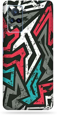 Satisfactory Vivo V21 Mobile Skin(Abstract-Mad-Angle With Matte Finish)