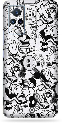 Satisfactory Vivo V21 Mobile Skin(Doodle With Matte Finish)