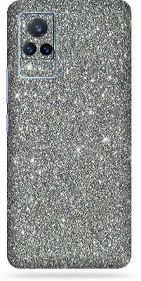Satisfactory Vivo V21 Mobile Skin(Silver-Glitter With Matte Finish)