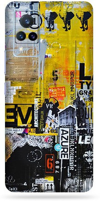 Satisfactory Vivo V21 Mobile Skin(Abstract-Azure With Matte Finish)