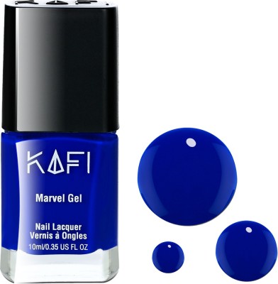 KAFI Gel Effect Nail Polish- Long lasting, Non Toxic, High Shine, Vegan, 10 Free Formula, SalonPro-(Blue) That Blue My Mind