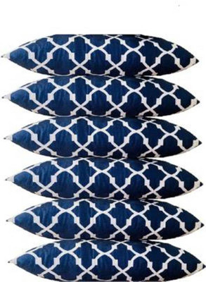 RJF Cotton Cushion Pack of 6 Stripes(Blue)