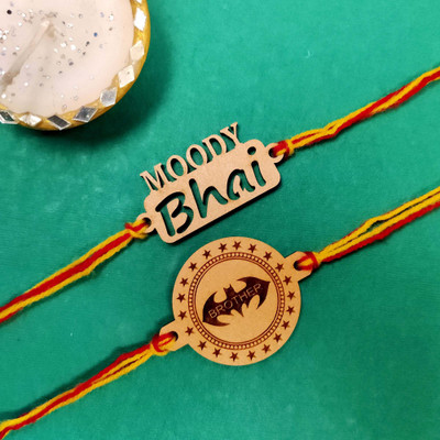 Vihaan Fashions Designer RK21-218 Assorted Rakhi  Set(2 Designer Rakhi)
