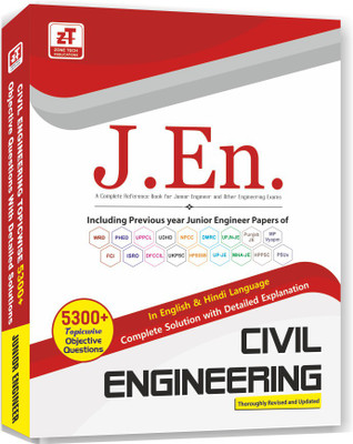 JUNIOR ENGINEER (Civil Engineering) Topic Wise Objective Questions Book (ENGLISH & HINDI Paperback, ZONE TECH PUBLICATION)(Paperback, Hindi, Zone Tech Publications)