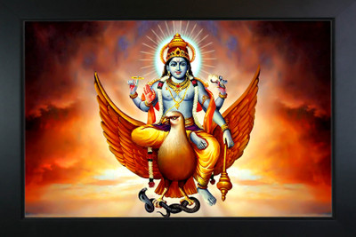 RV SALES vishnu photo Frame |God Photo Frames for puja room & wall Religious Frame