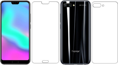 Duepio Front and Back Tempered Glass for Honor 10(Pack of 2)