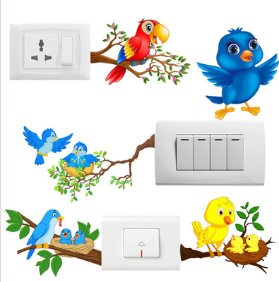 god & god's 40 cm Switch Board 14 Self Adhesive Sticker(Pack of 1)
