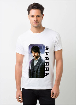 HamsaMART.com Graphic Print Men Round Neck White T-Shirt