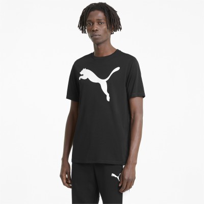 PUMA Printed Men Round Neck Black T-Shirt