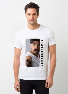HamsaMART Graphic Print Men Round Neck White T-Shirt