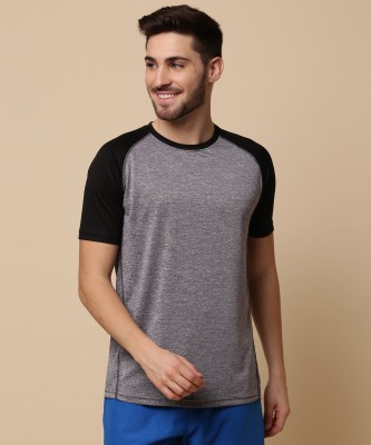 Adrenex Colorblock Men Round Neck Multicolor T-Shirt