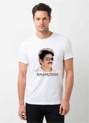 HamsaMART Printed Men Round Neck White T-Shirt