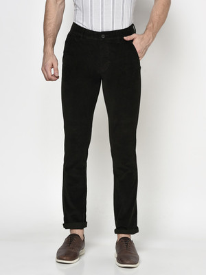 Octave Regular Fit Men Dark Green Trousers