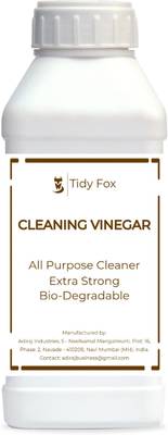 Tidy Fox by Tidy Fox Cleaning Vinegar 1 LITRE/All Purpose Cleaner (Use on: Lime Scale, Taps, Glass, Vegetables, Fruits, Floor, Cloth Softener, Washing Machine) - High Concentration/Made In India / [1 LTR]  (1 L)