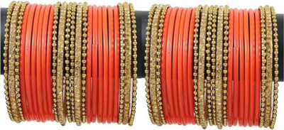 DURGANSH Glass Zircon Bangle Set(Pack of 48)