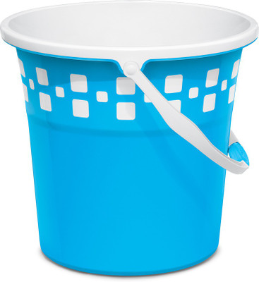 MILTON Mozaic Bucket With Mug & Stool 25 L Plastic Bucket(Blue)