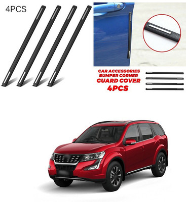 PRTEK 4pcs Car Accessories Bumper Corner Guard Cover Anti Scratch Protector Sticker Universal Car Front Rear Corner Bumper Guard Protector Compatible With Mahindra XUV 500 Car Beading Roll For Window, Bumper(10 m)