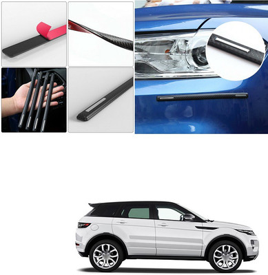 PECUNIA Plastic Car Bumper Guard(Black, Silver, Pack of 4, Chevrolet, Optra)