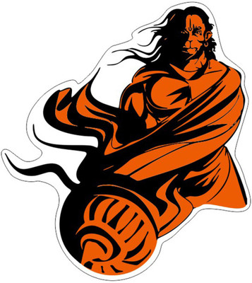 One11 Sticker & Decal for Car & Bike(Black, Orange)