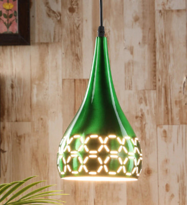 PR Prashant Pendants Ceiling Lamp(Green)