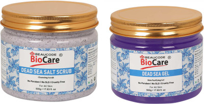 BEAUCODE BioCare Dead Sea Face and Body Gel and Scrub Pack of-2 (500g)(2 Items in the set)