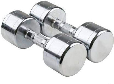 vnh Pair of 5KG Steel Dumbbells (5 KG X 2) Fixed Weight Dumbbell(10 kg)