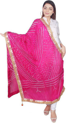 Nama Fashion Art Silk Polka Print Women Dupatta