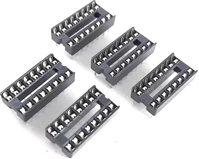 Microline 16 PIN IC BASE(PACK OF 5 PCS) Electronic Components Electronic Hobby Kit