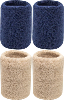 Neska Moda Unisex Wrist Support/Wrist Band-Free Size Wrist Support(Beige, Blue)