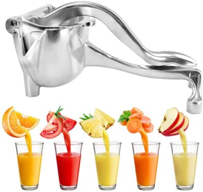 LEBELIEF Aluminium Fruit Juice Squeezer Citrus Press Heavy Duty Hand Press Manual Fruit Juicer Detachable Lime Squeezer Hand Juicer(Silver)