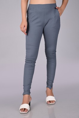 RAGMINE Slim Fit Women Grey Trousers