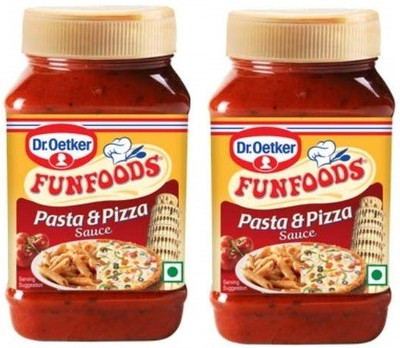 FUNFOODS by Dr. Oetker Pasta & Pizza Sauce 325 Gram Pack Of 2(650 g, Pack of 2)