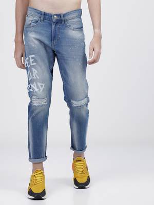 HIGHLANDER Tapered Fit Men Blue Jeans
