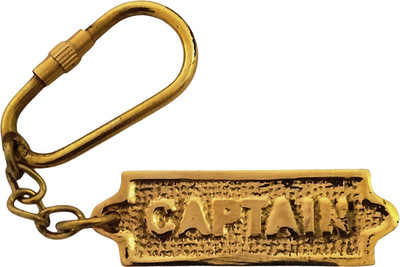 Shoptreed Antique Maritime Pirate Nautical Ship Captain on Deck Vintage Brass Key Chain