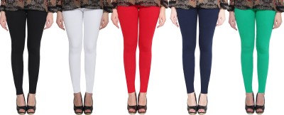 Clarita Ankle Length Ethnic Wear Legging(Black, White, Red, Dark Blue, Green, Solid)