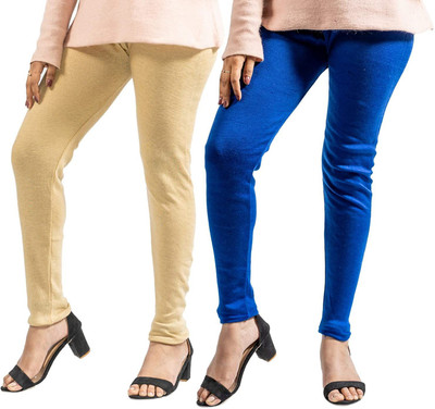 K M R GARMENTS Churidar  Western Wear Legging(Multicolor, Solid)