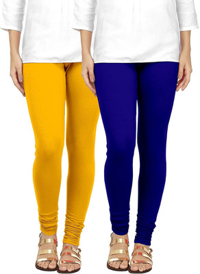 lifeneeds Churidar  Ethnic Wear Legging(Blue, Solid)