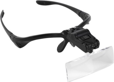 uptodatetools Headband Magnifier 1X, 1.5X, 2.0X, 2.5X, 3.5X Headband(Black)