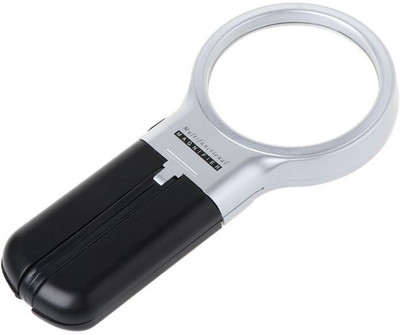 uptodatetools Magnifying Glass 3x Handheld(Silver, black)