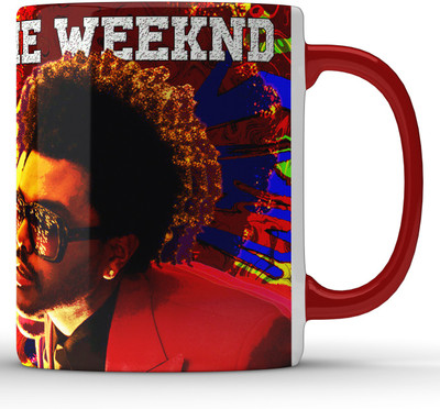 Unbounded Company The Weeknd Red Suit Trippy Edition Ceramic Coffee Mug(325 ml)