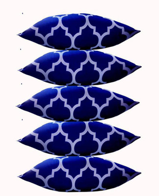 Hi Super Store Polyester Fibre Abstract Sleeping Pillow Pack of 5(Blue)