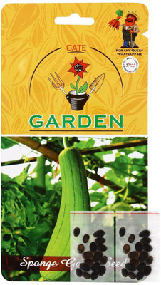 CYBEXIS Sponge Gourd Improved 2 in 1 Flower Seed Combo800 Seeds Seed(800 per packet)