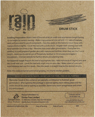 Qualtivate ™ Drumstick Drum Stick Moringa Seeds Seed(20 per packet)