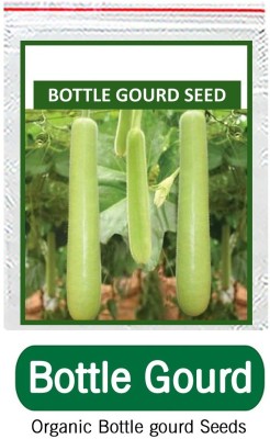Biosnyg Pure - High Yield Organic Vegetable Seeds - Bottle Gourd 50gm Seeds Seed(50 g)