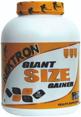 Rektron's Giant Size Gainer Weight Gainers/Mass Gainers(3 kg, Premium Chocolate)