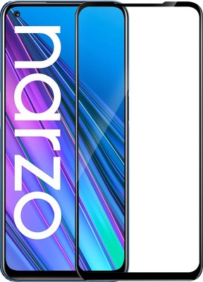 Knotyy Edge To Edge Tempered Glass for Realme Narzo 30 5G, Realme Narzo 30(Pack of 1)