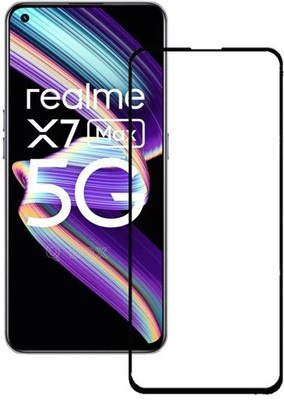 Q Box Edge To Edge Tempered Glass for realme x7 max(Pack of 1)